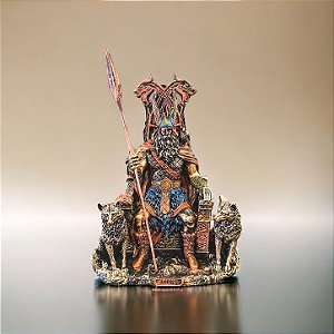 Estatueta Odin Deus da Sabedoria e Guerra