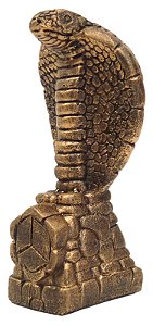 Mini Estátua Amuleto Cobra Naja em Resina – 11,5cm