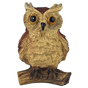 Mini Coruja Sábia em Resina – 8,5cm