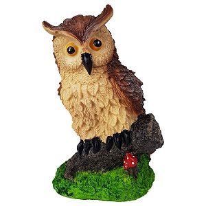 Estatueta Coruja Grande em Resina – Animal de Poder e Conexão Espiritual