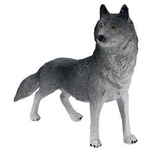 Estatueta Lobo Selvagem em Resina – Animal de Poder, Intuição e Força Ancestral