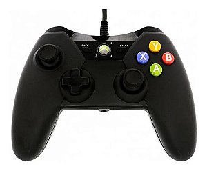 Controle Xbox 360 Power A Preto C/ Fio