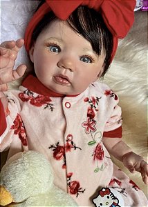 BEBÊ REBORN REALISTA ALEXANDRA SUPER MEIGUINHA TODA EM SILICONE MARAVILHOSA  - Maternidade Mundo Baby Reborn