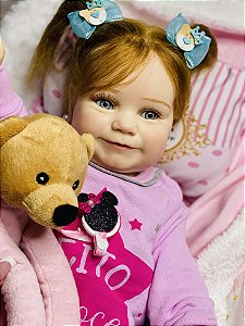 BEBÊ REBORN PRINCESINHA BABALÚ BEBEZINHA QUASE REAL COM DENTINHOS 70 CM -  Maternidade Mundo Baby Reborn