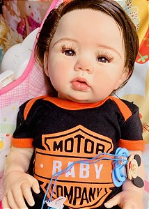 Bebe Reborn Menino Realista Corpo de Silicone Arthur Girafinha 48cm - Malki  toys