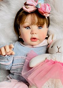 BEBÊ REBORN MEGA REALISTA MARIA FERNANDA TODA EM SILICONE COM ENXOVAL DE  LUXO E BOLSA MATERNIDADE - Maternidade Mundo Baby Reborn