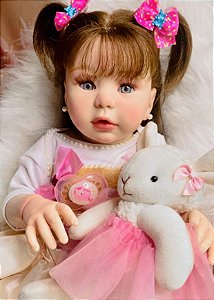 BEBÊ REBORN MEGA REALISTA TODA EM SILICONE ARIANNE COLEÇÃO NOVA -  Maternidade Mundo Baby Reborn