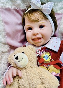 BEBÊ REBORN REALISTA PUPPY TODA EM SILICONE PRONTA ENTREGA