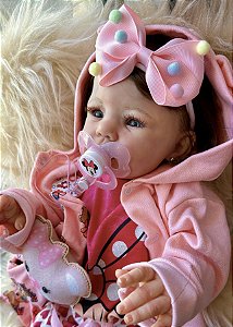 BEBÊ REBORN ESTRELA MEGA REALISTA CABELO FIO A FIO MARAVILHOSA