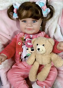 BEBÊ REBORN MEGA REALISTA OLIVIA SORRIDENTE PRONTA ENTREGA