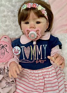 BEBÊ REBORN MENINA HELOÍSA CORPO DE SILICONE MEGA REALISTA