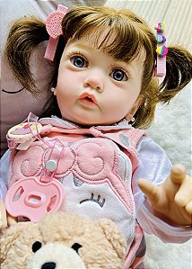 BEBÊ REBORN MENINA MEGA REALISTA DIANA QUASE UMA CRIANÇA REAL