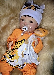 BEBÊ REBORN MENINO SEBASTIAN  CORPO DE SILICONE MEGA REALISTA