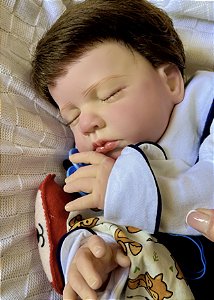 BEBÊ REBORN MENINO DANILLO MEGA REALISTA PARA BANHO SUPER MACIO
