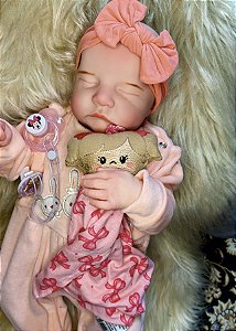 BEBÊ REBORN MENINA PATTY CORPO DE SILICONE MEGA REALISTA