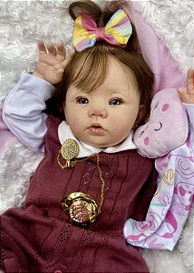 BEBÊ REBORN MENINA ANGEL SUPER MEGA REALISTA BEM MACIA COM MARQUINHA DE NASCENÇA