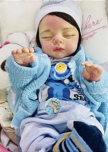 BEBÊ REBORN MENINO SILICONE PEDRO LUIZ EXCLUSIVIDADE