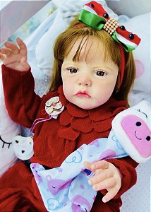 BEBÊ REBORN JÉSSICA MAMA E FAZ XIXI TODA EM SILICONE