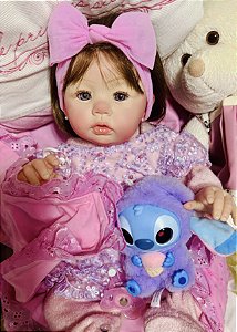 BEBÊ REBORN ANGEL TODA EM SILICONE COLEÇÃO LUXO