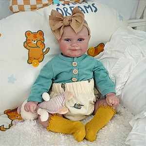 BEBÊ REBORN MENINA CORPO DE TECIDO PAGÉ EXCLUSIVIDADE