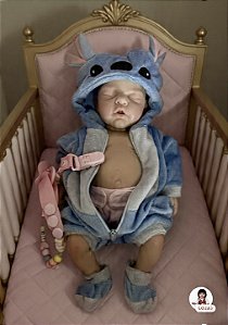 BEBÊ REBORN MENINA SILICONE SÓLIDO STICKA SUPER MOLINHA