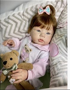 BEBÊ REBORN MENINA SILICONE CARINA EXCLUSIVIDADE
