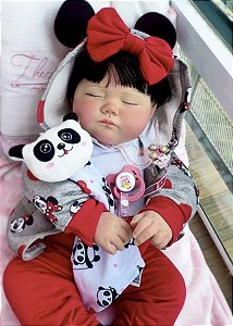 BEBÊ REBORN MENINA SILICONE ZOE FERNANDA EXCLUSIVIDADE