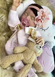BONECA BEBE REBORN EM SILICONE TIFANNY MEGA REALISTA