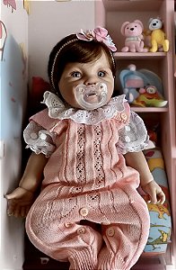 BEBÊ REBORN BONECA MENINA SOL SILICONE SÓLIDO MOLINHO