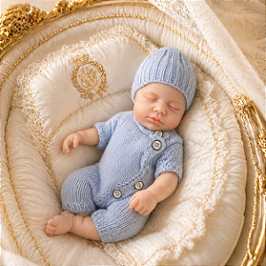 Bebê Reborn Boneco Hiper Realista Ryan Silicone Sólido Molinho