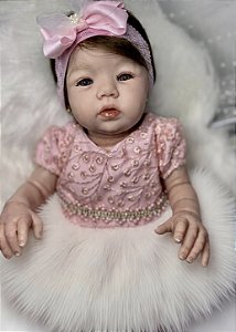 BEBÊ REBORN MENINA TODA EM SILICONE MARIAZINHA REALISTA