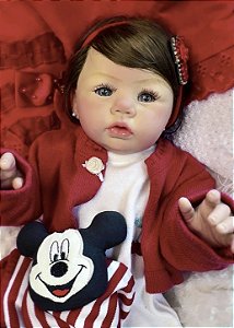 BEBÊ REBORN CORPO DE SILICONE REALISTA HADASSA COM ENXOVAL COMPLETO