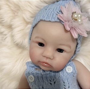 BEBÊ REBORN SILICONE SÓLIDO JULINHA REALISTA BEM MOLINHA