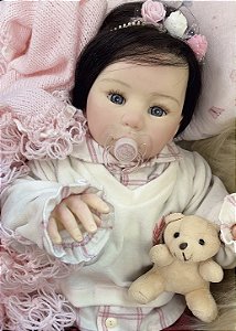 BEBÊ REBORN CORPO DE SILICONE REALISTA GRAZIELLE