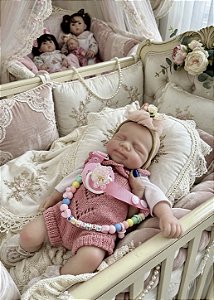 BEBÊ REBORN SILICONE SÓLIDO ORIGINAL MOLINHO ANNY 35 CM