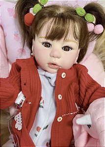 BEBÊ REBORN BONECA SIMONY REALISTAI NTERATIVA MAMA E FAZ XIXI