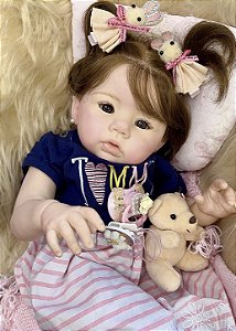 BEBÊ REBORN CORPO DE TECIDO MOLINHA REALISTA KELLY