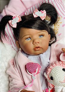 BEBÊ REBORN PRINCESINHA BABALÚ BEBEZINHA QUASE REAL COM DENTINHOS 70 CM -  Maternidade Mundo Baby Reborn