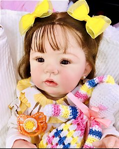 BEBÊ REBORN MEGA REALISTA BONECA PREMIADA RANNA TODA EM SILICONE -  Maternidade Mundo Baby Reborn