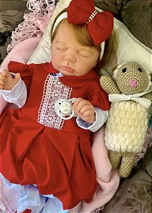 Boneca Bebe Reborn Yasmin Linda Flor Cegonha Reborn Dolls Mais 24  Acessórios 48cm - Chic Outlet - Economize com estilo!