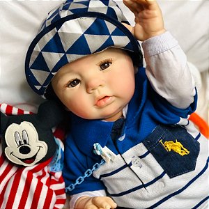 BEBÊ REBORN PEDRINHO MEGA REALISTA TODO EM SILICONE PROMOÇÃO