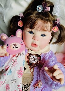 BEBE REBORN RAQUEL MEGA REALISTA TODA EM SILICONE