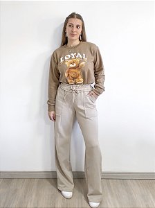 Pantalona moletom peluciado
