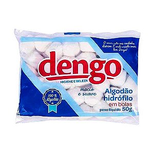 Algodão Hidrófilo em Bola Dengo 50 Gr