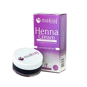 Henna Cream Makiaj Castanho Escuro - 3 Unidades