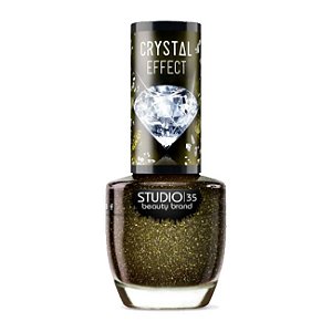 Esmalte Vegano Studio 35 Diamante Negro Coleção Crystal Effect III 9ml - 6 Unidades