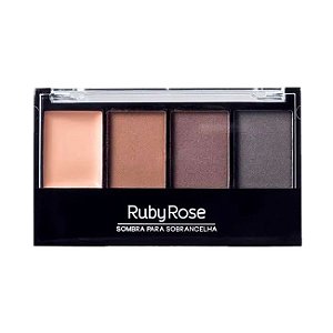 Paleta de Sombra  Sobrancelha Ruby Rose - 3 Unidades