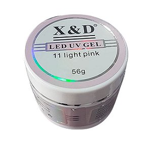 Gel para Unhas X&D Profissional 11 Pink Ligth 56g