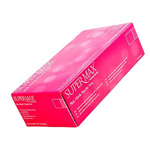 Luva Pink Nitrilo Powder Free P SuperMax 100Unds