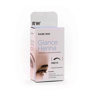 Henna Glance Preto 3,5g Rare Way Atacado SOB CONSULTA.